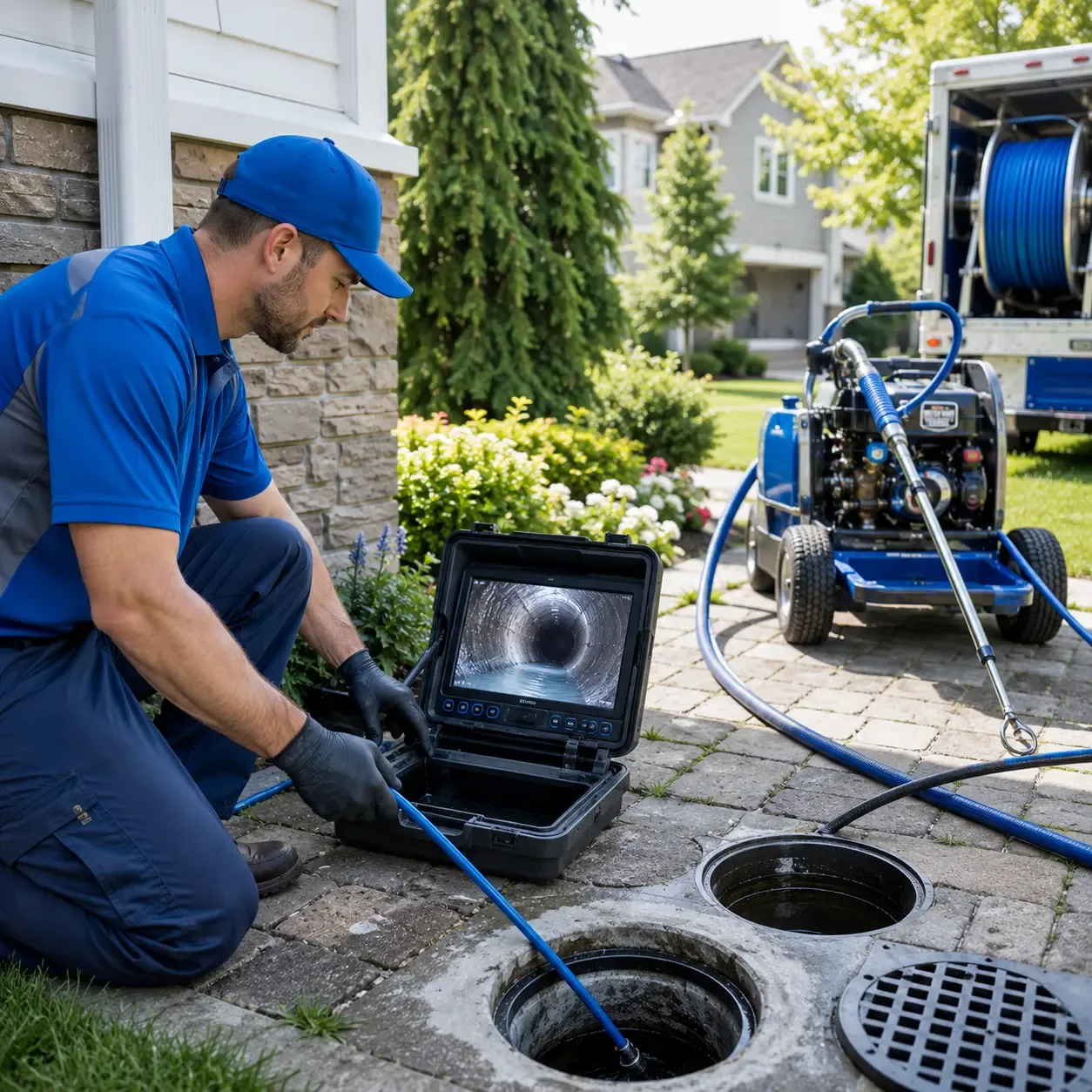 Outdoor drain cleaning professionals serving Climbing Hill, IA
