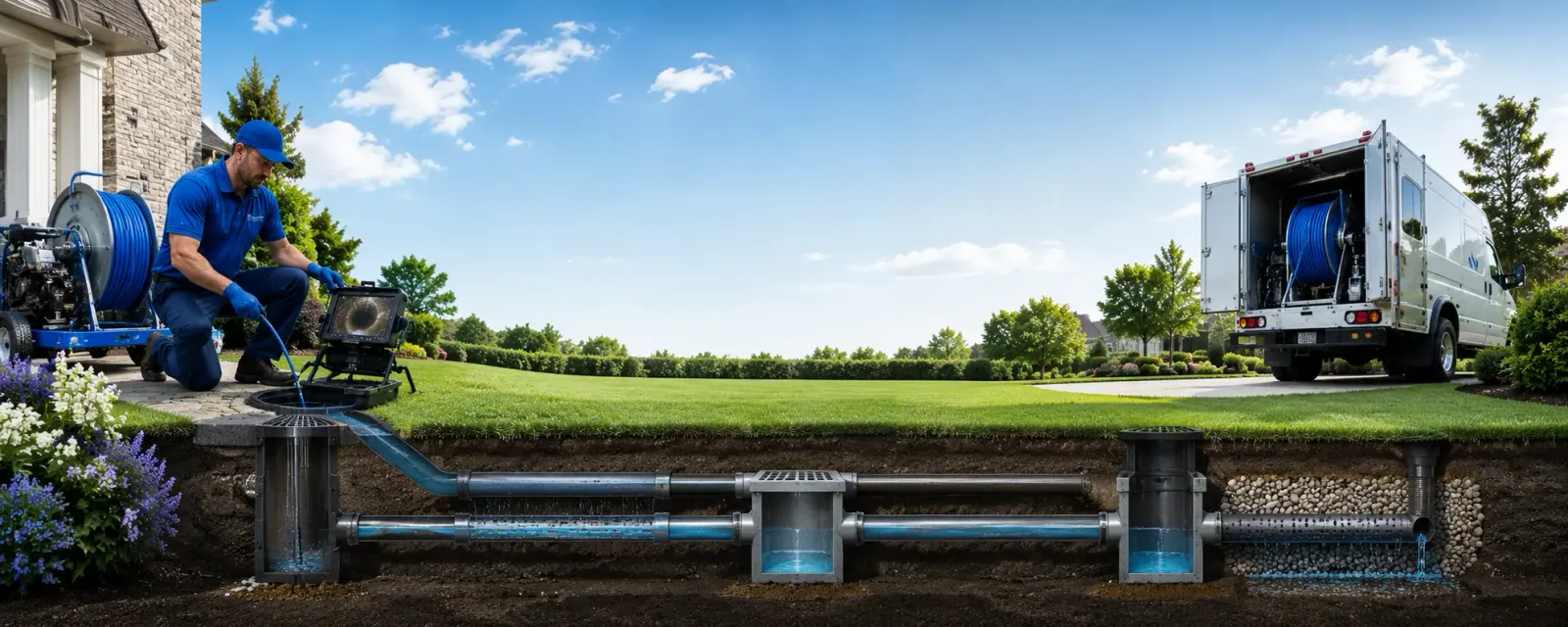 Outdoor drain cleaning information for Climbing Hill, IA